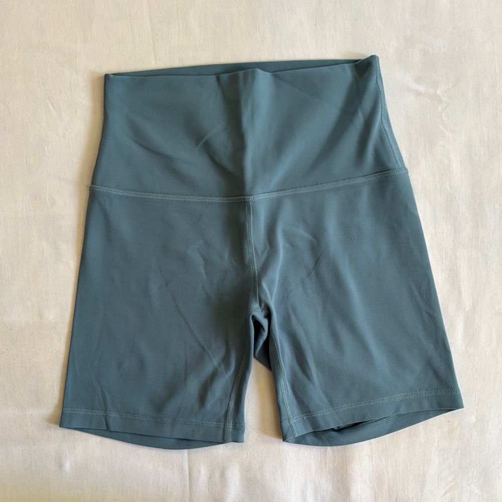 lululemon athletica Teal Bike Shorts